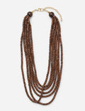 Collar Madera Abalorios