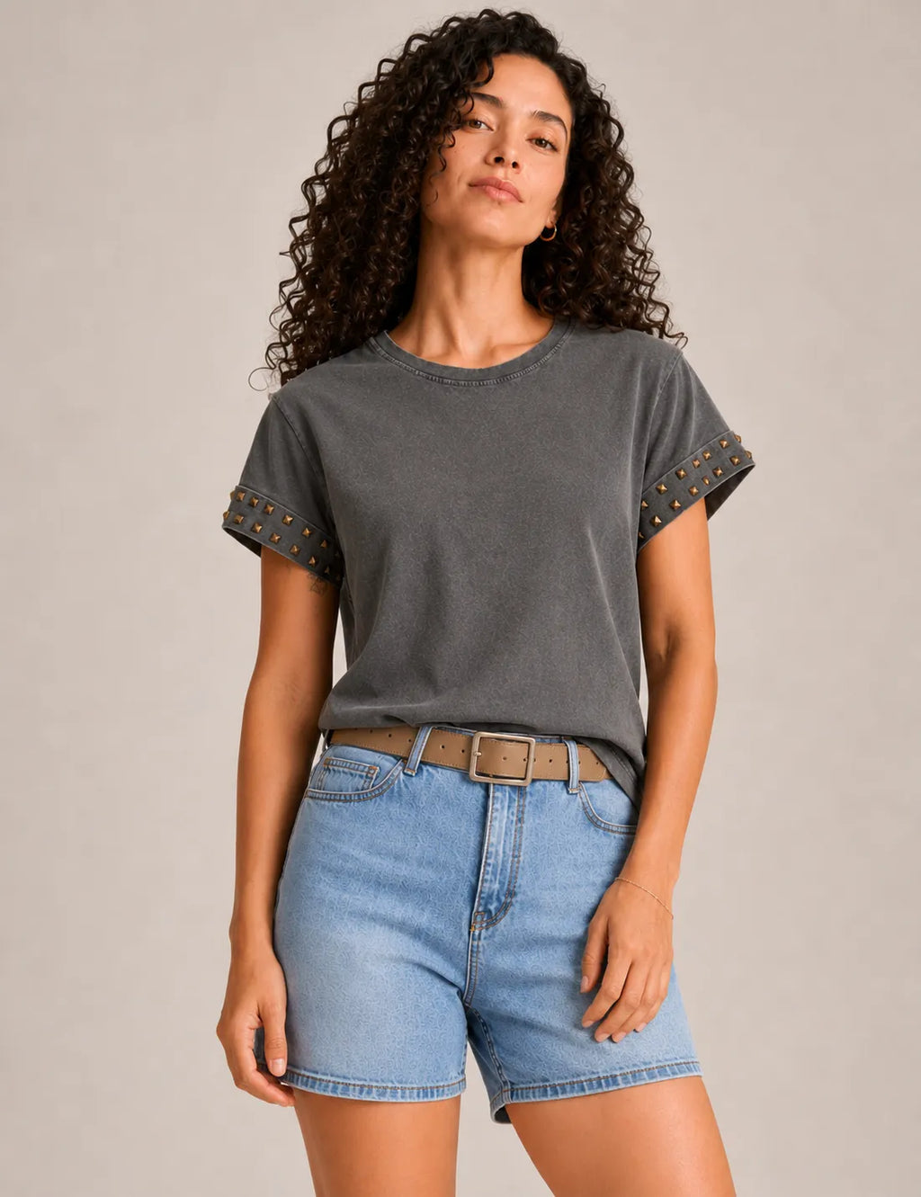 Camiseta Lavada Tachuelas Marengo