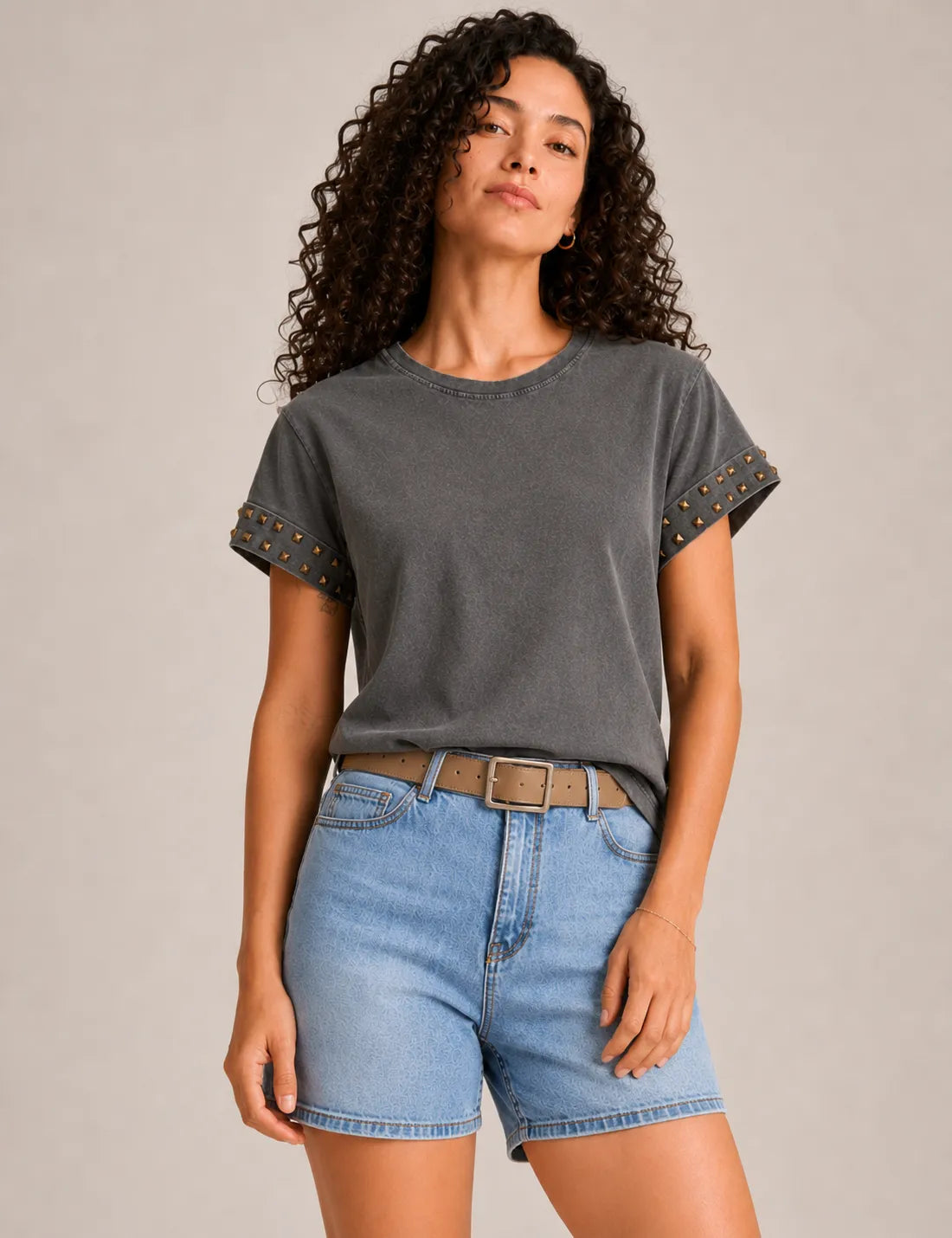 Camiseta Lavada Tachuelas Marengo
