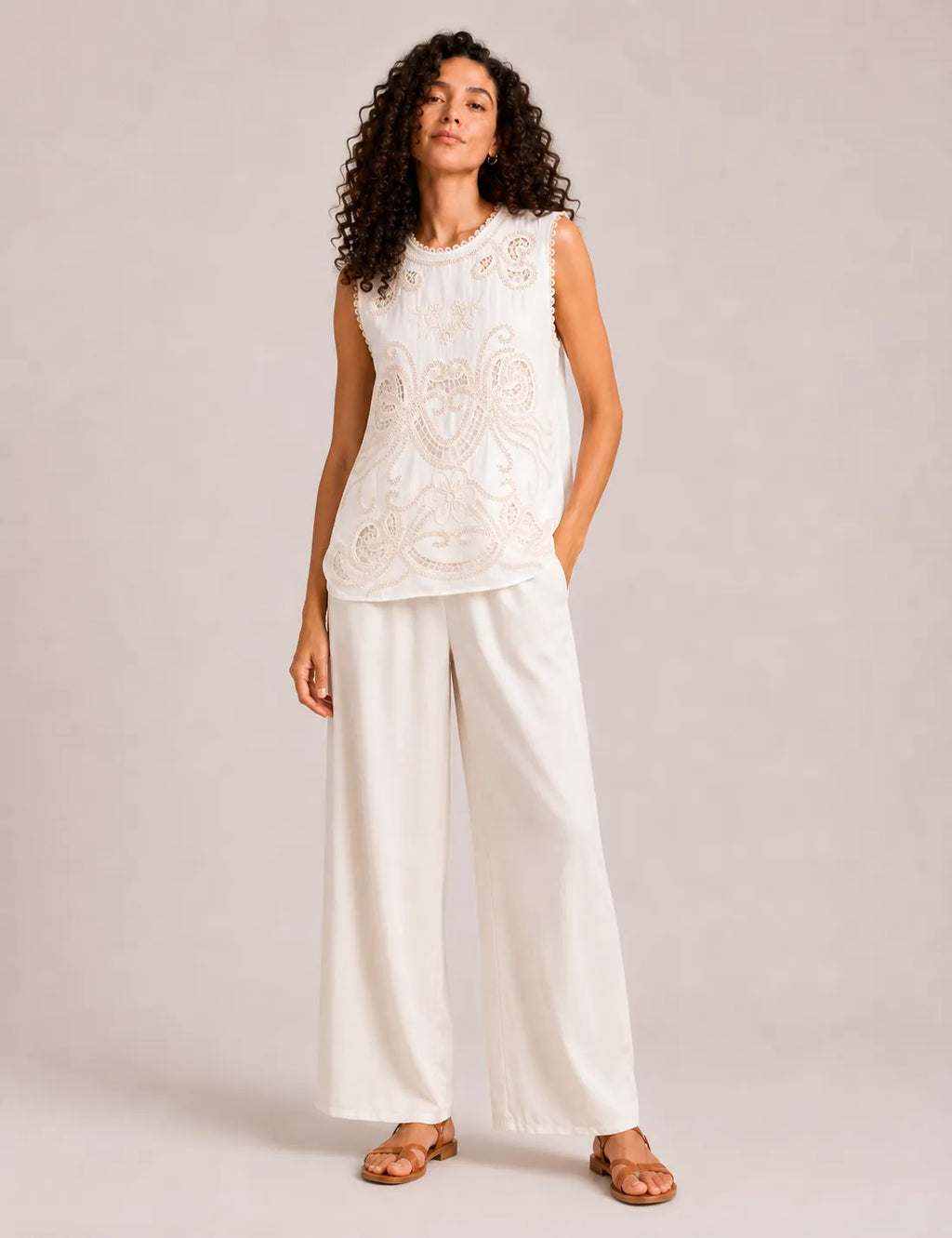 Blusa Bordada Blanco
