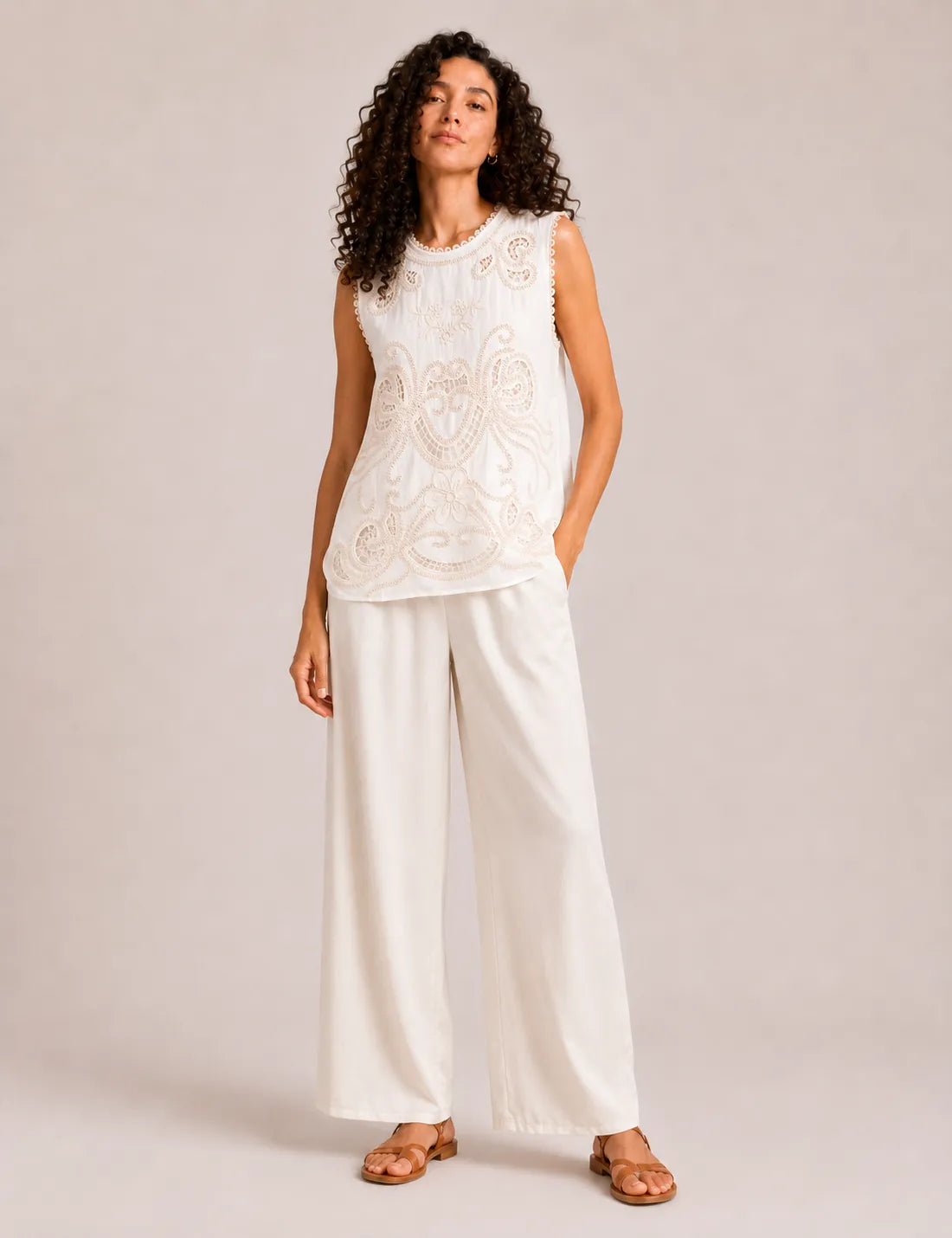 Blusa Bordada Blanco