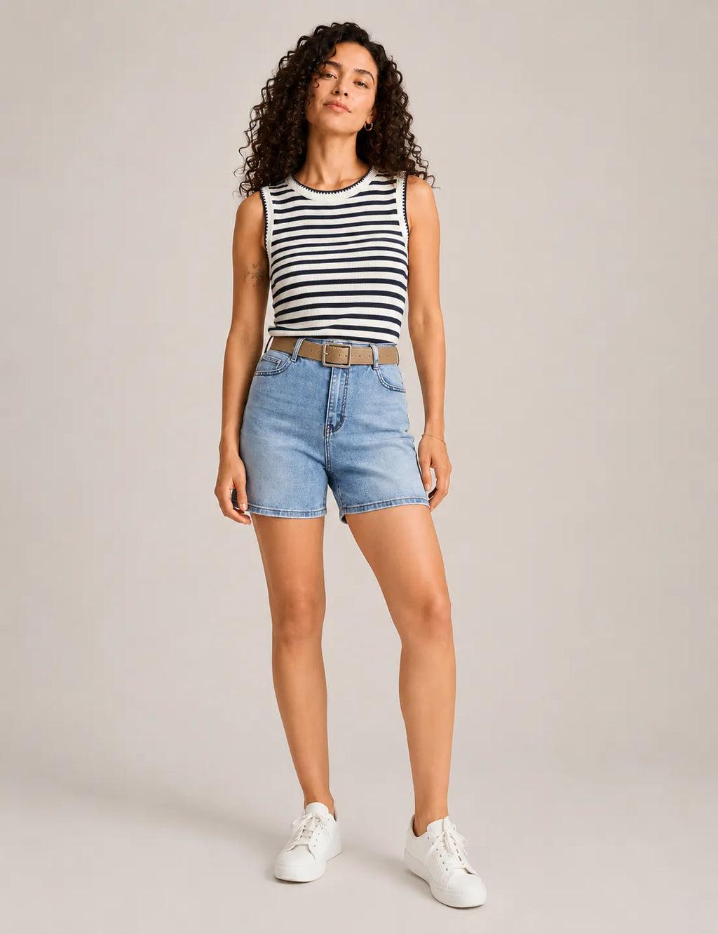 Bermuda Corta Denim