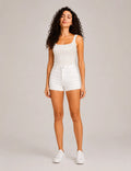Short denim Push up Blanco