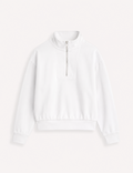 Sudadera Cremallera Blanca