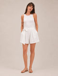 Short Lazo Fluido Blanco
