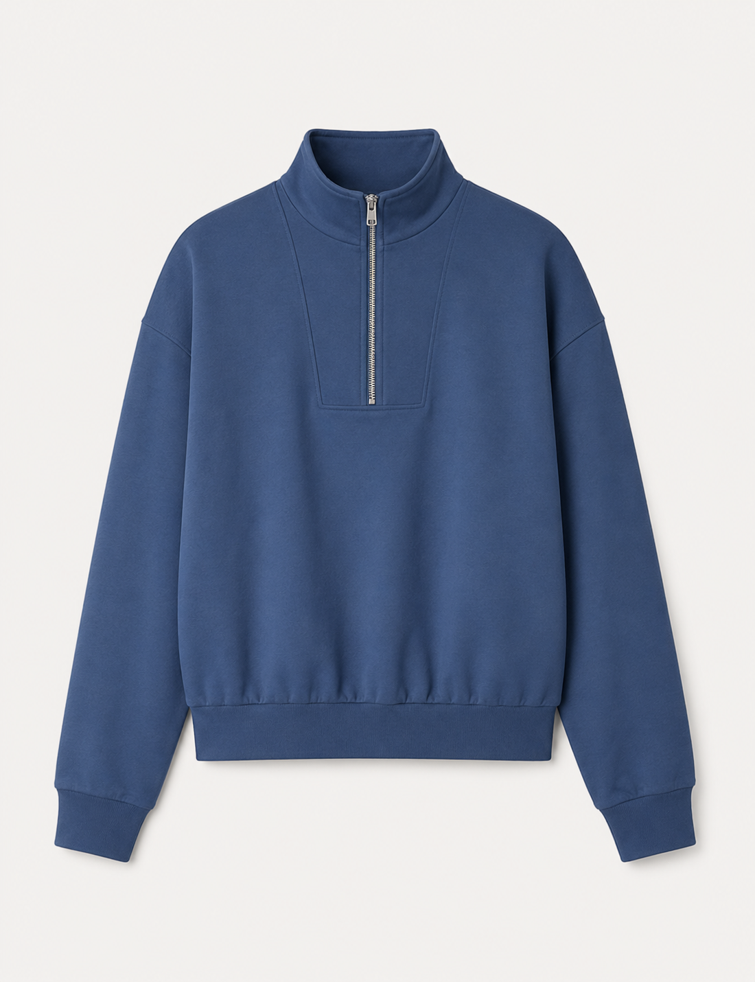 Sudadera Cremallera Azul