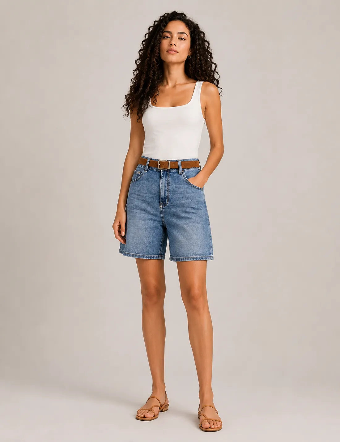 Bermuda Denim Cinturón