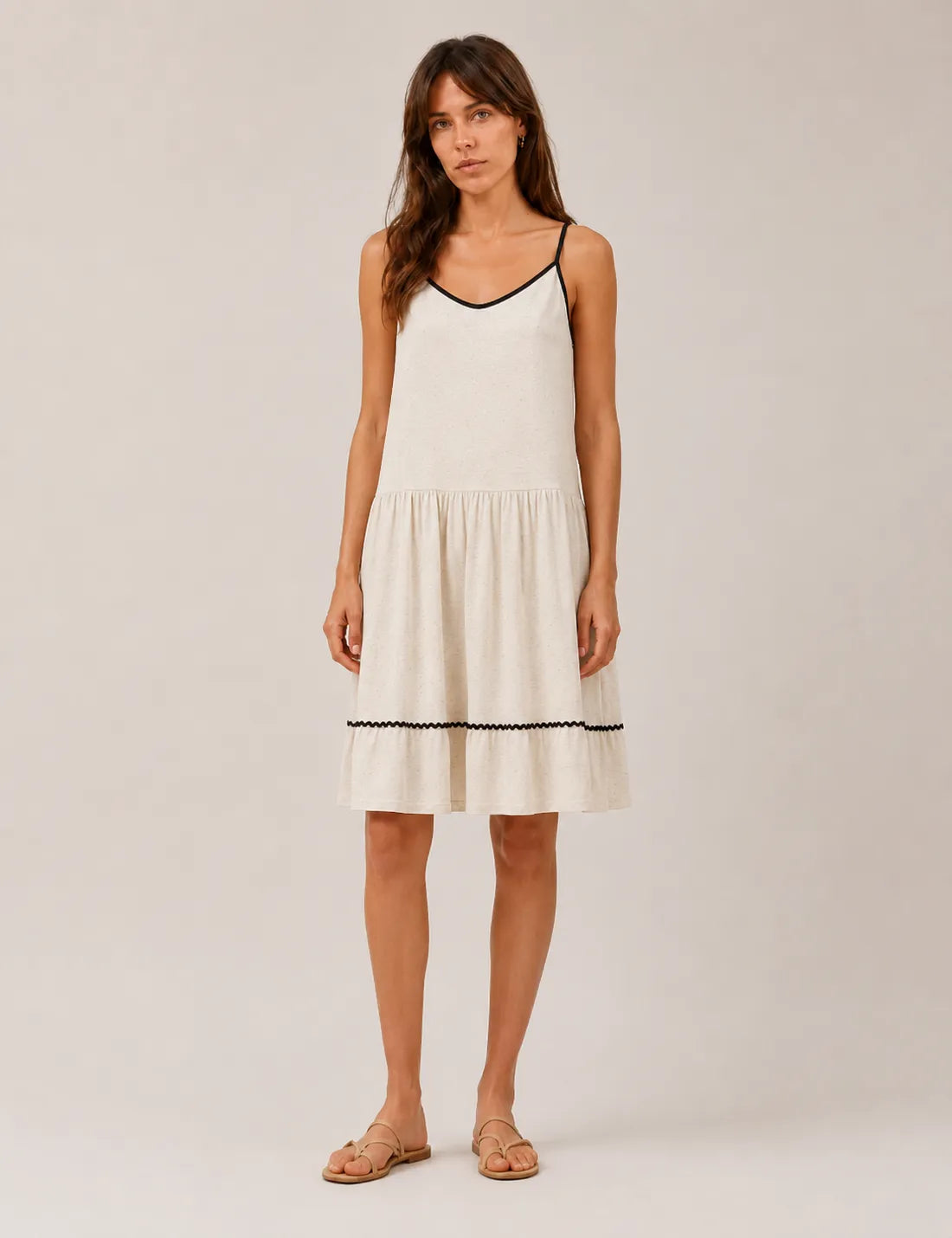 Vestido Corto Lino