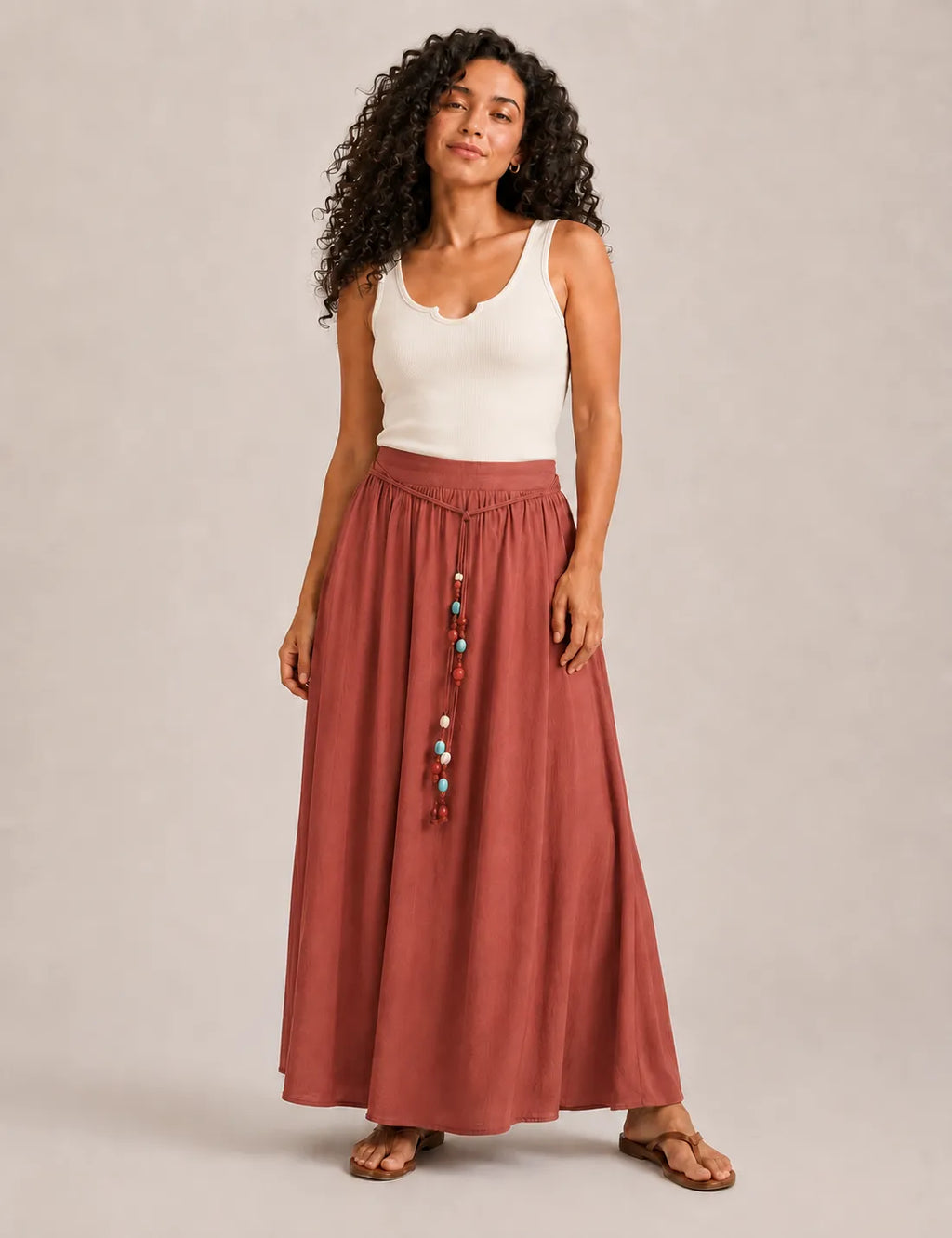 Falda Maxi Piedras Caldera