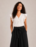 Blusa Botones Blanco