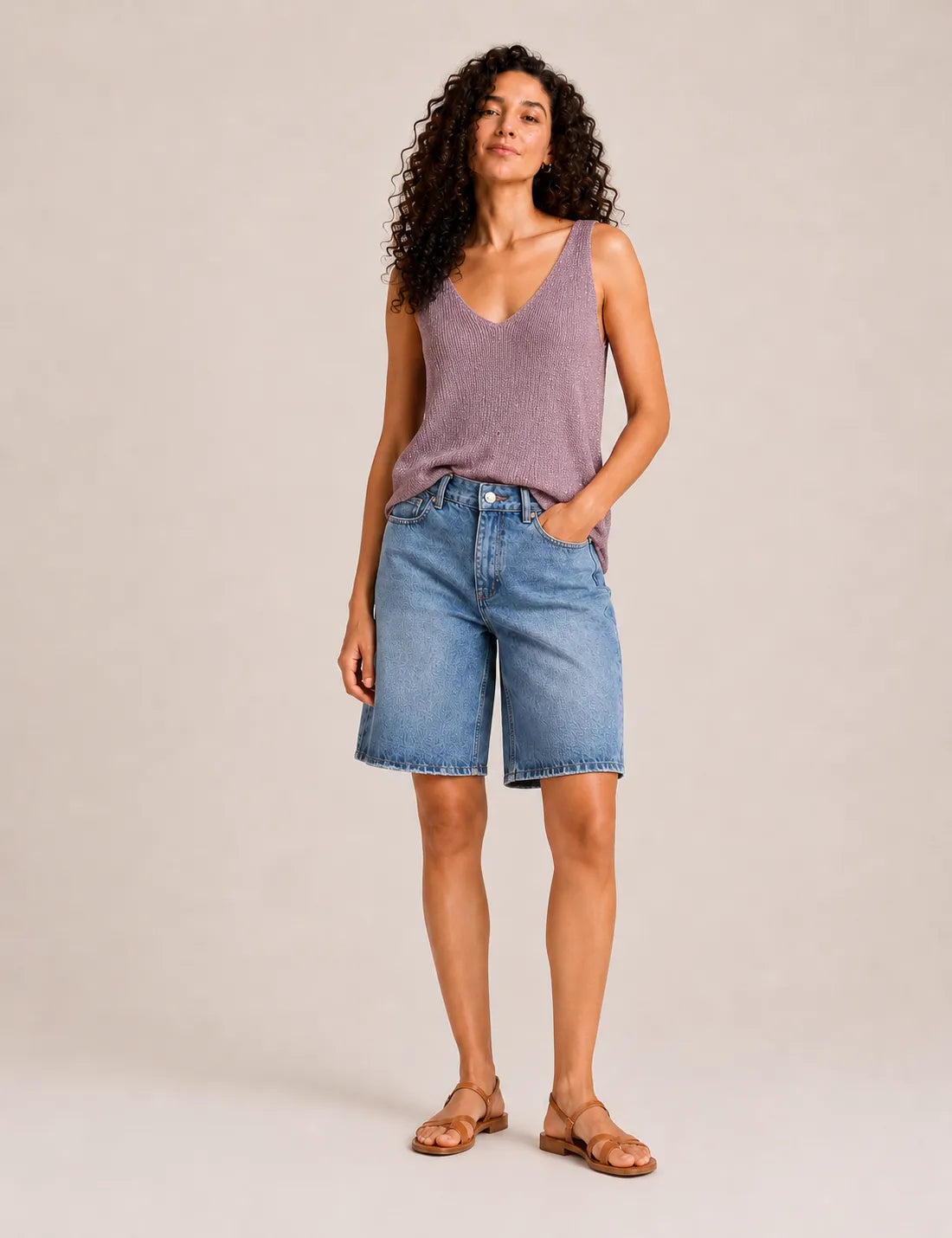 Top Lurex Malva