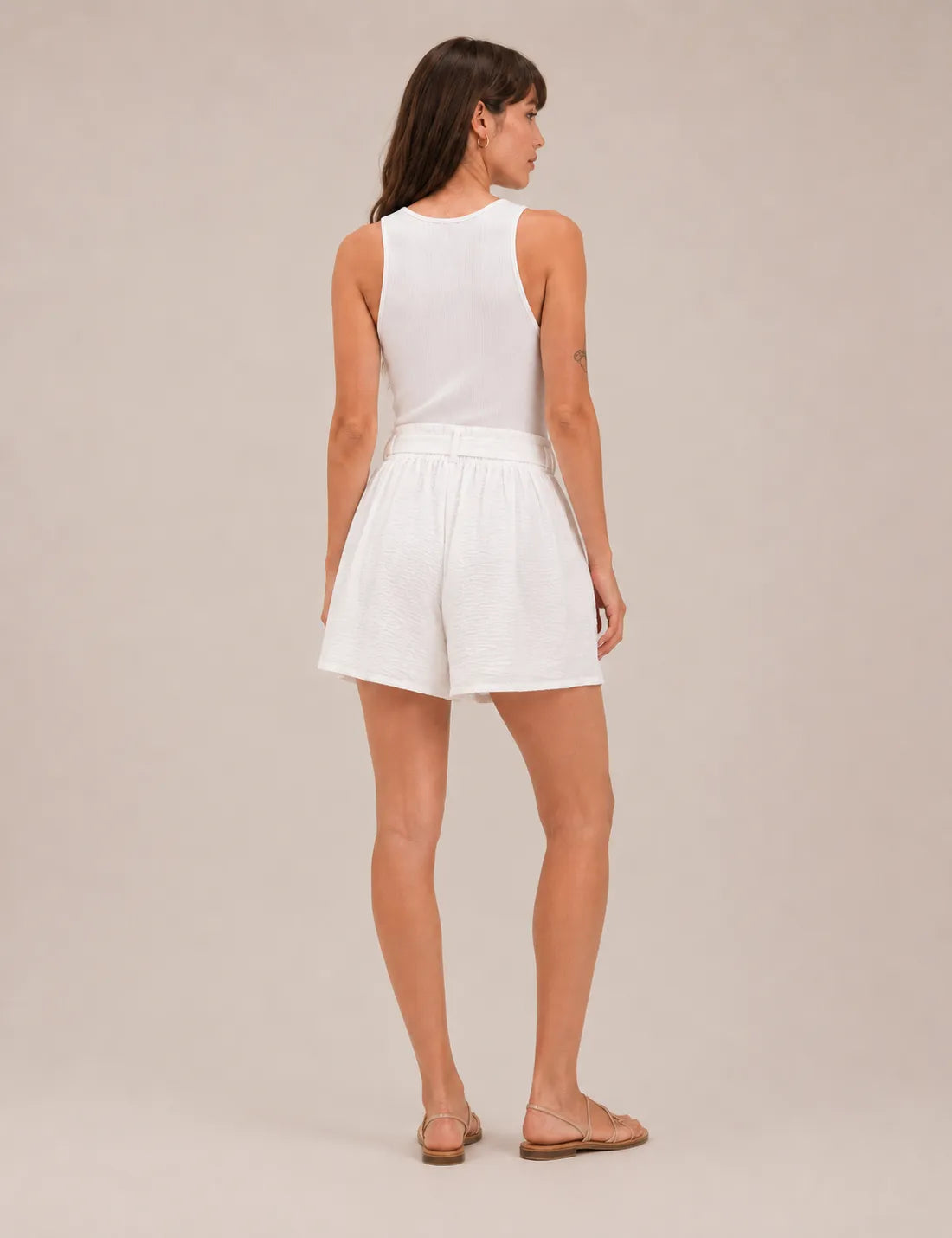 Short Lazo Fluido Blanco