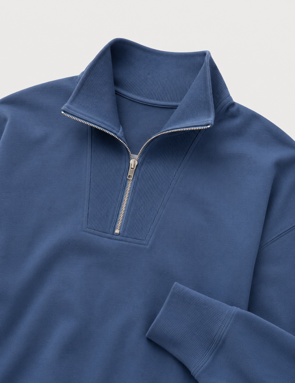 Sudadera Cremallera Azul