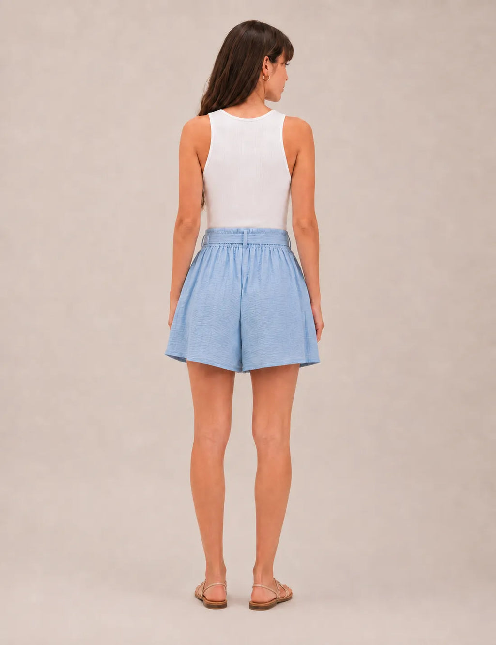 Short Lazo Fluido Azul