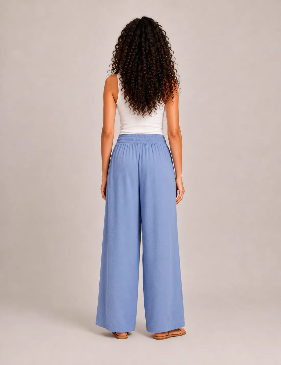 Pantalón Fluido Azul