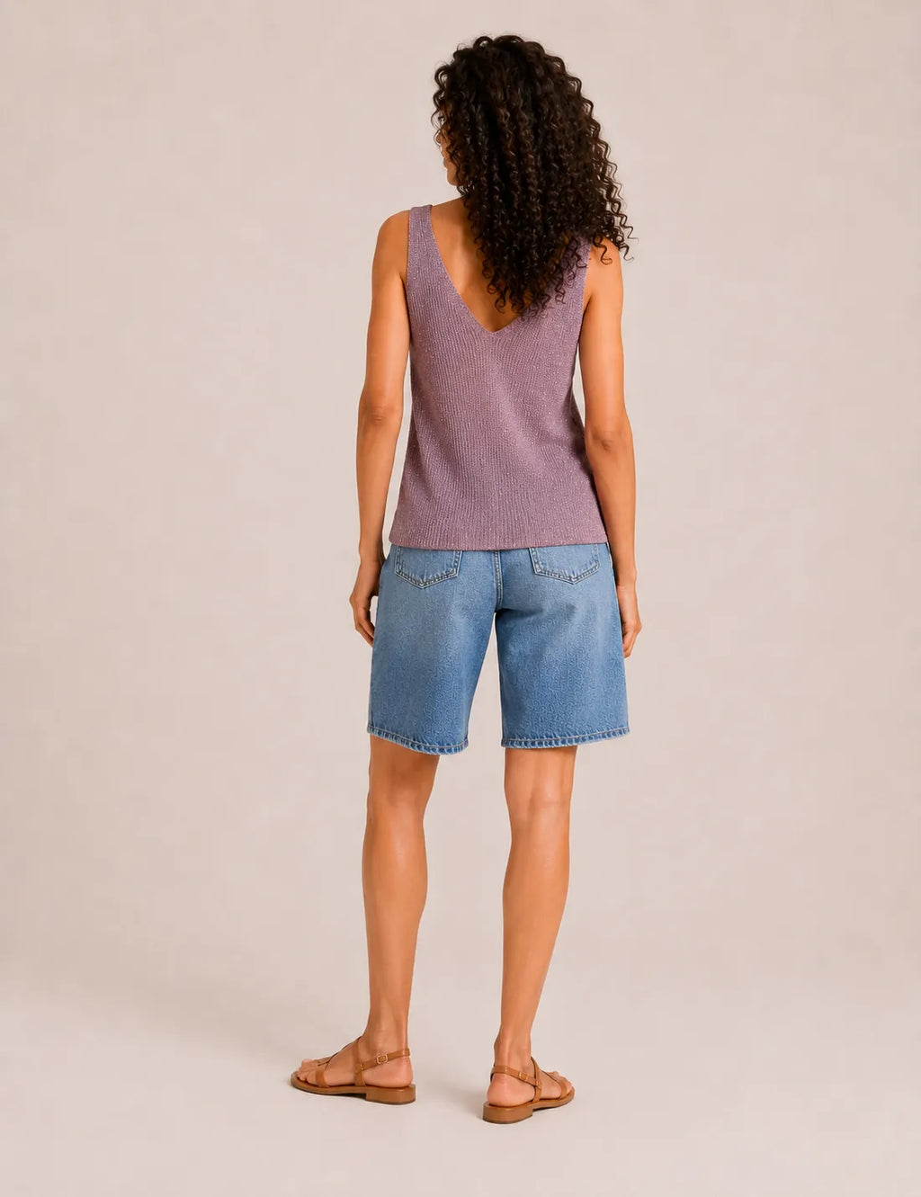 Top Lurex Malva