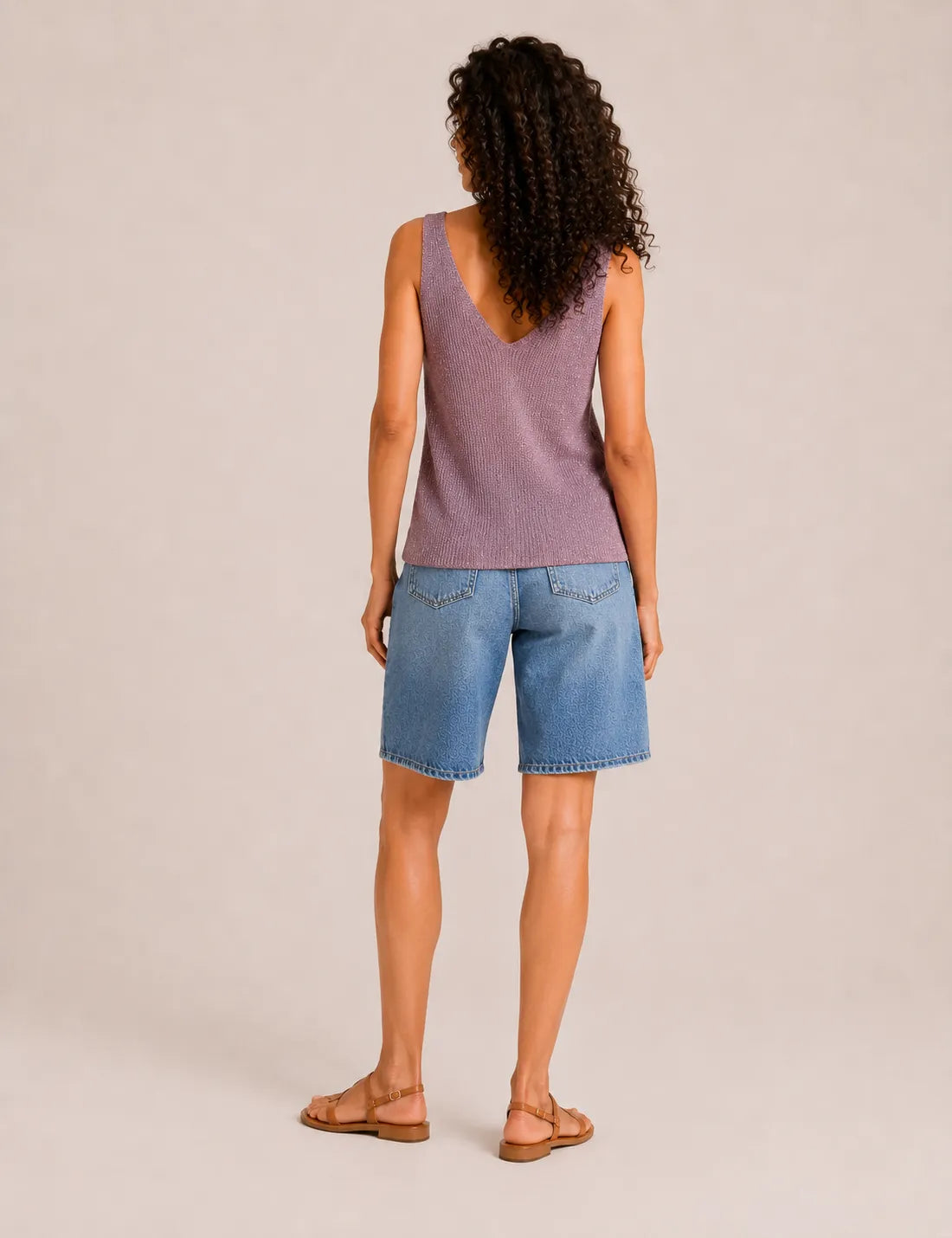 Top Lurex Malva