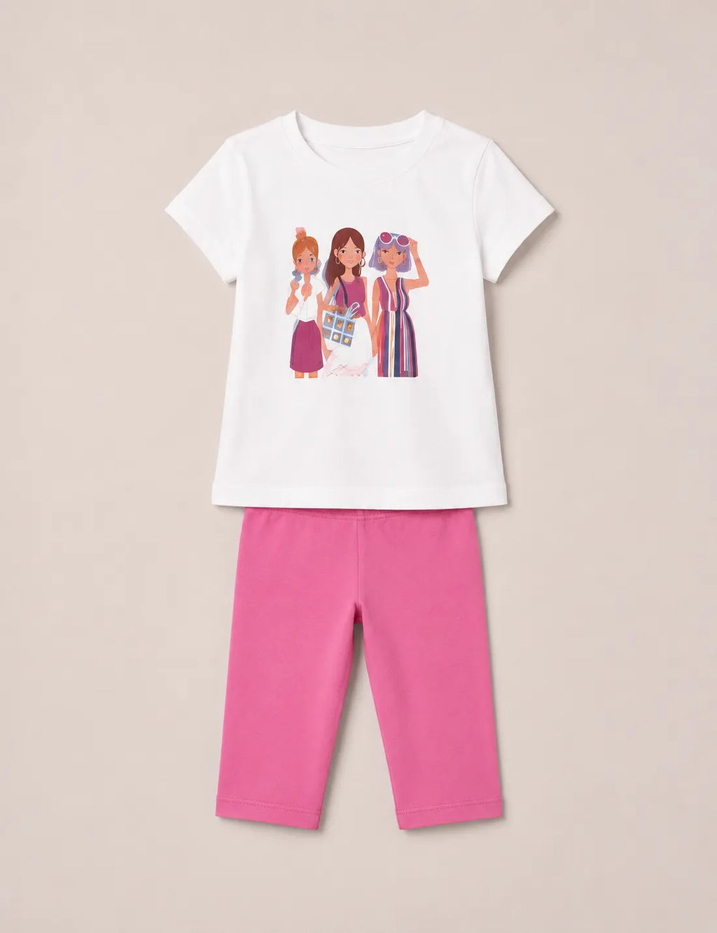 Conjunto Muñecas Crudo y Malva