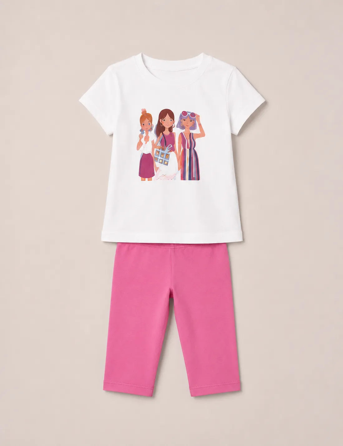 Conjunto Muñecas Crudo y Malva