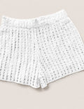 Short Crochet Blanco