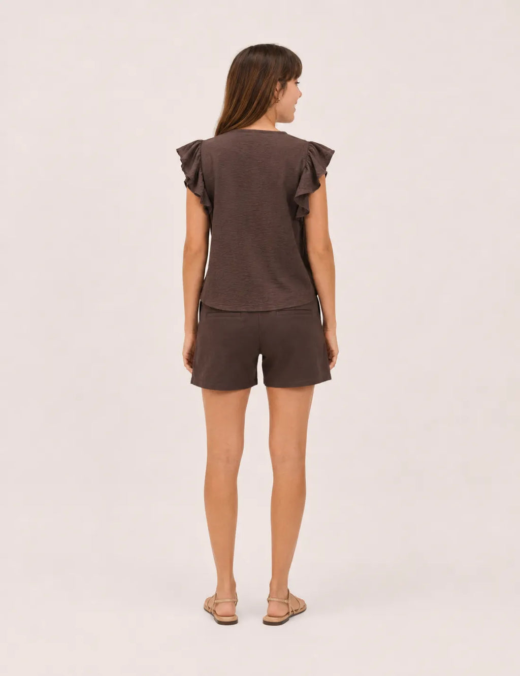 Blusa Botones Marrón
