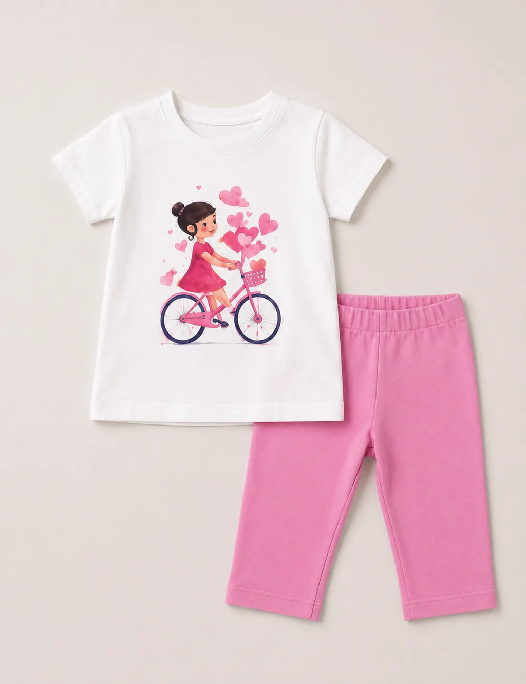 Conjunto Bici Crudo y Malva