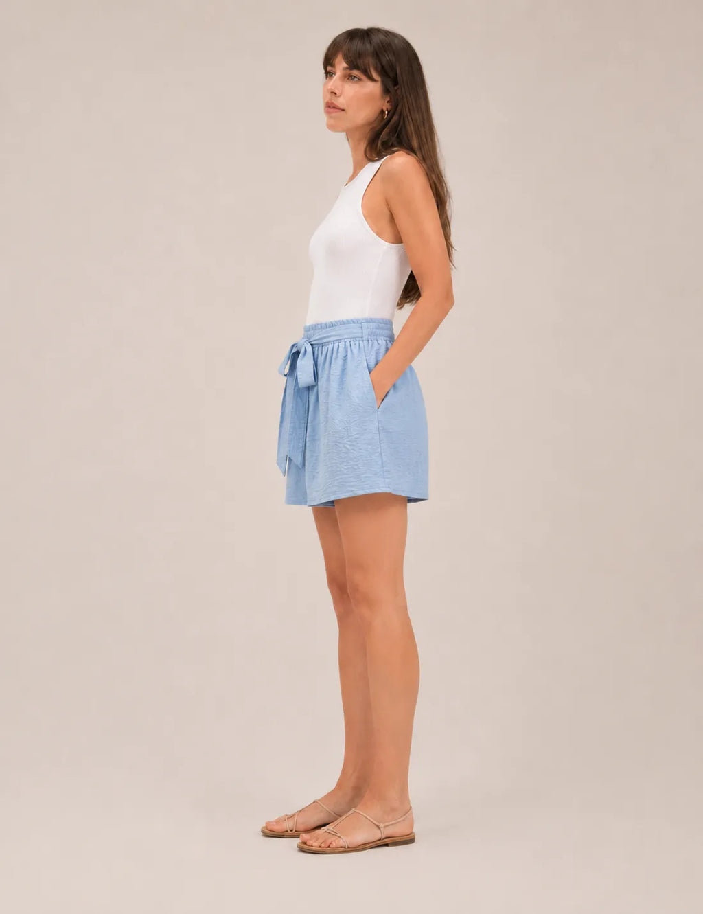 Short Lazo Fluido Azul