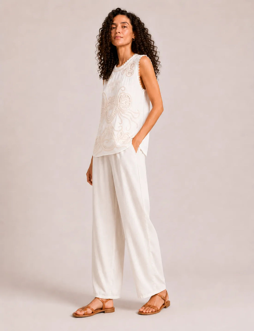 Blusa Bordada Blanco