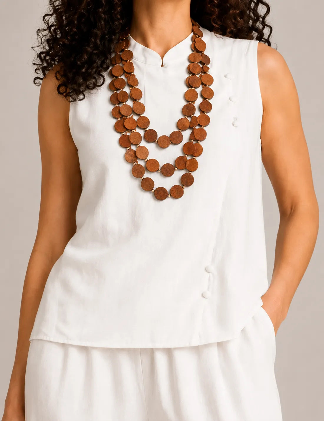 Collar Madera Oscura
