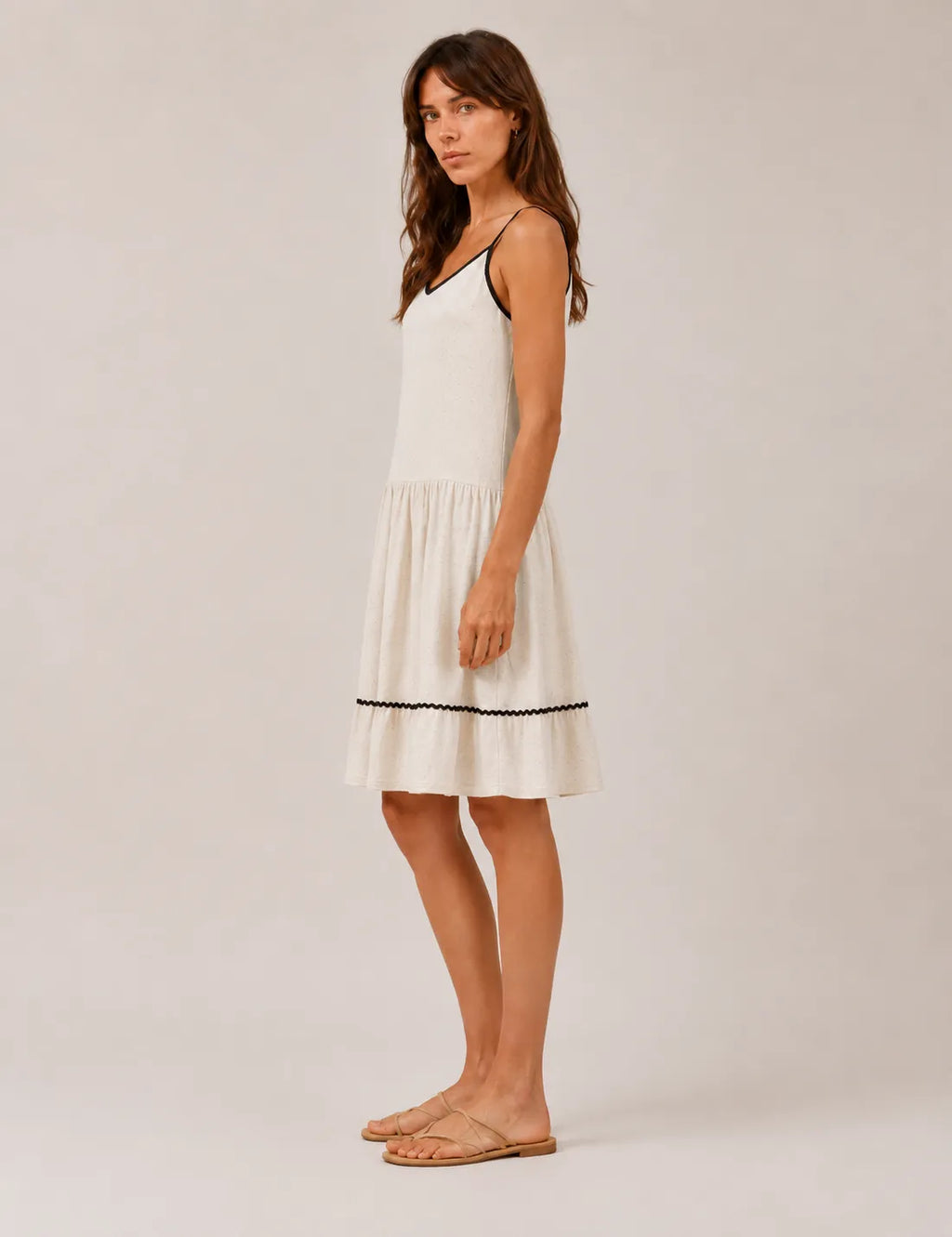 Vestido Corto Lino
