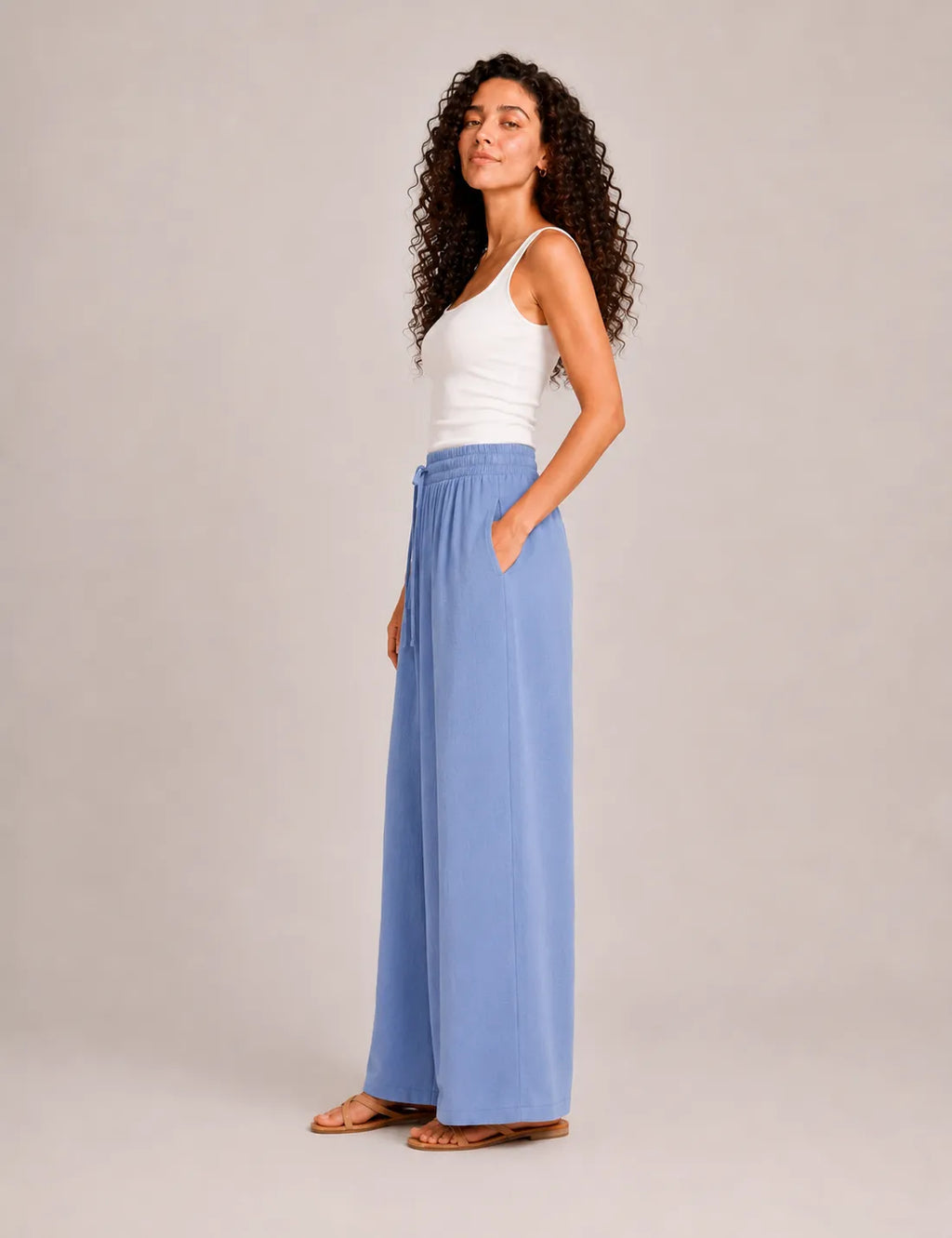 Pantalón Fluido Azul