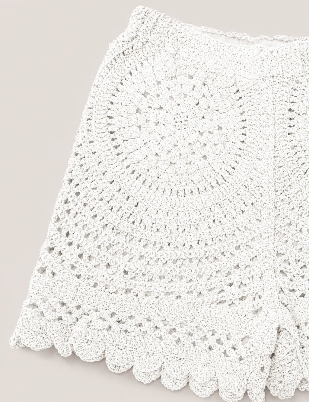Short Crochet Detalle Blanco