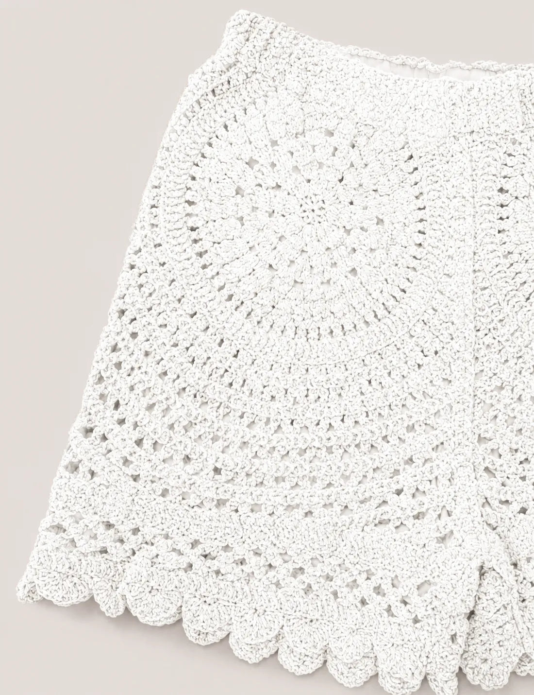 Short Crochet Detalle Blanco