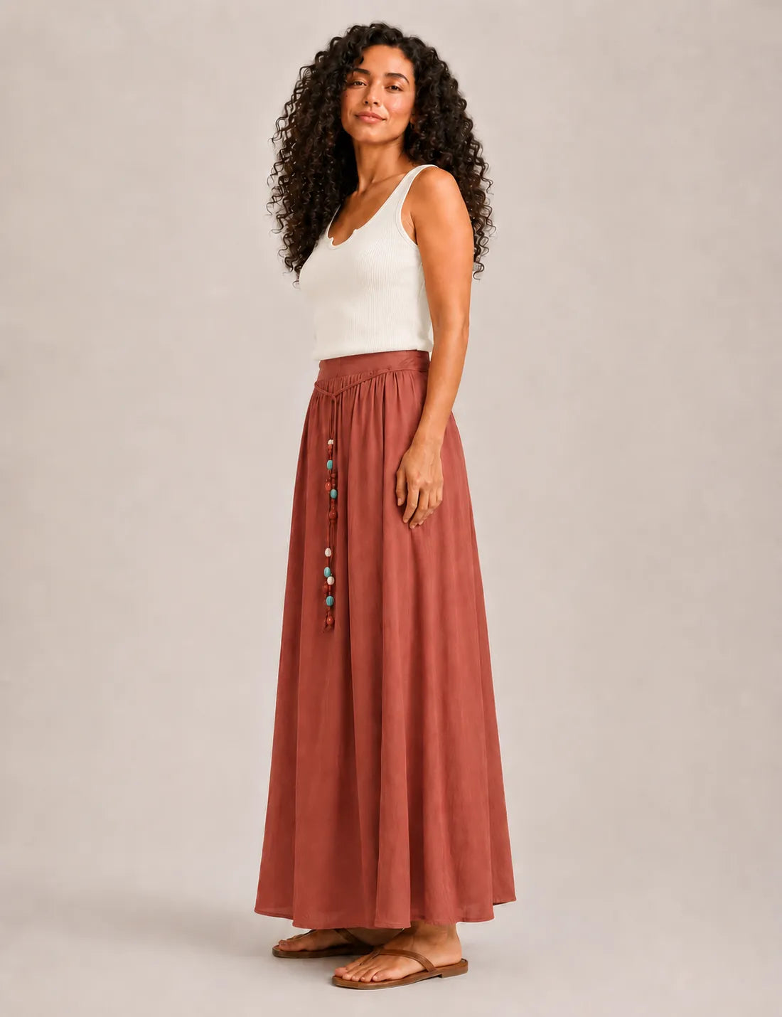 Falda Maxi Piedras Caldera