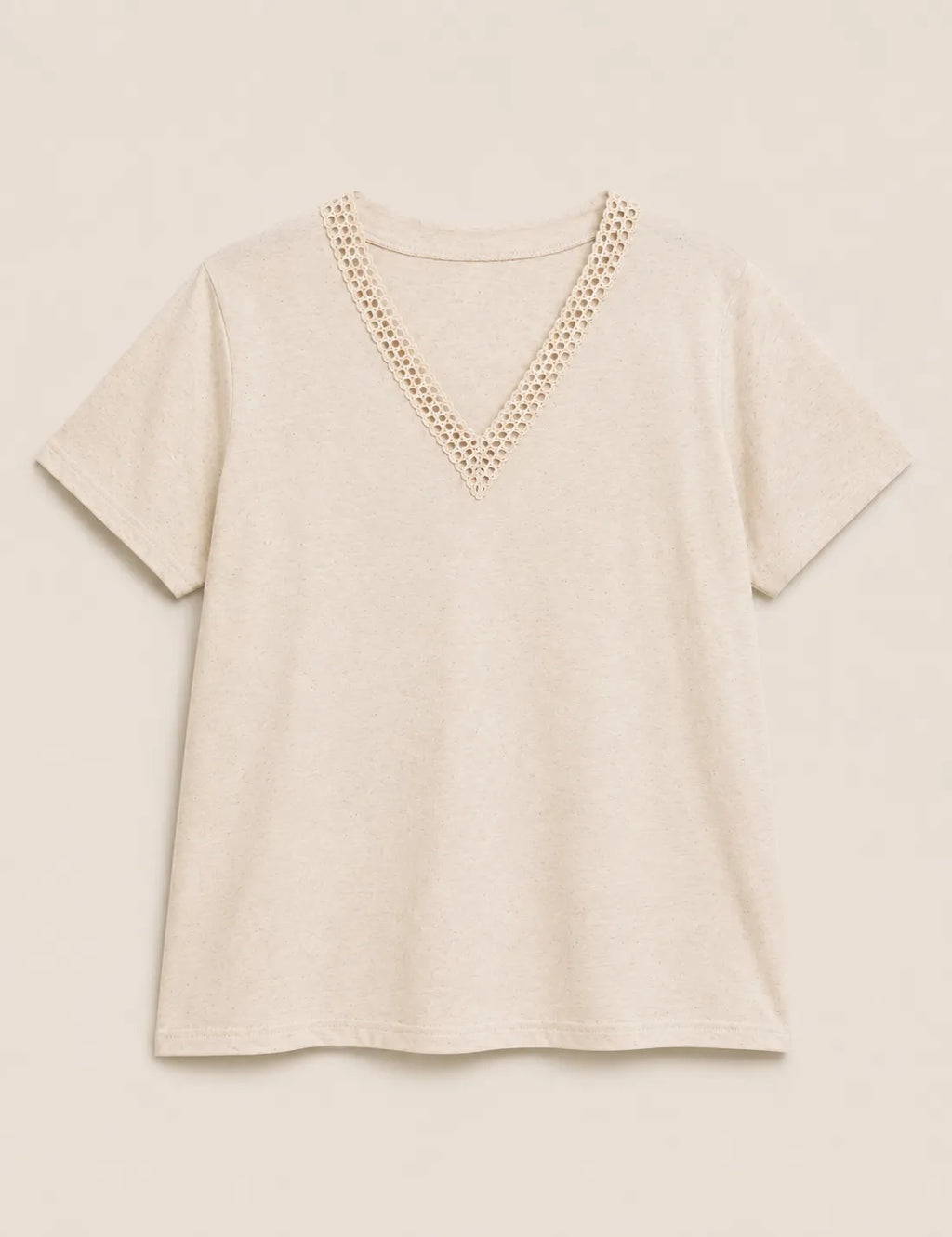 Camiseta Crochet Lino