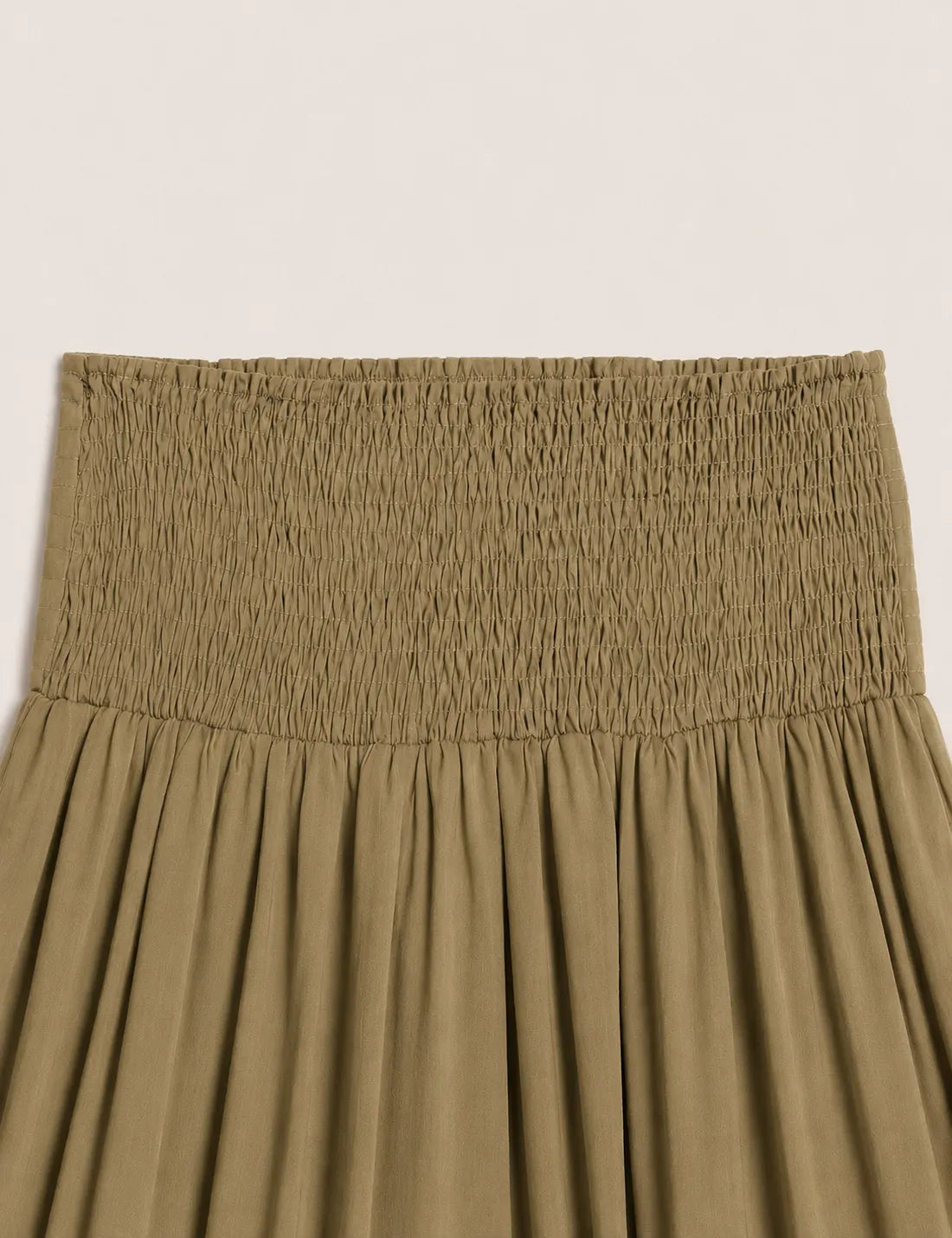 Falda Maxi Cinturilla Kaki