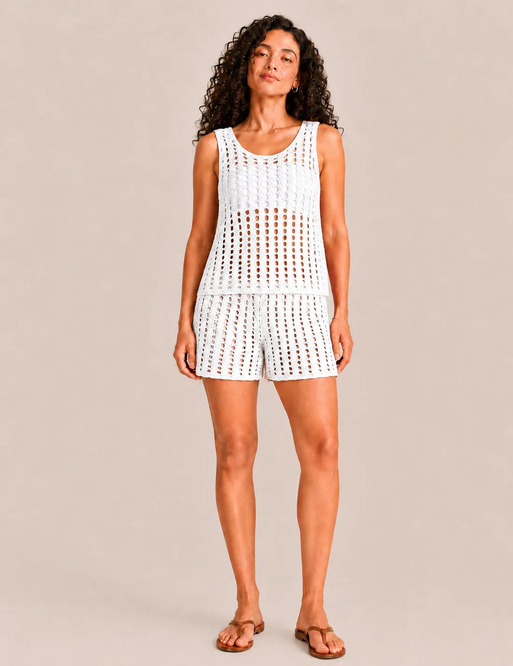 Short Crochet Blanco
