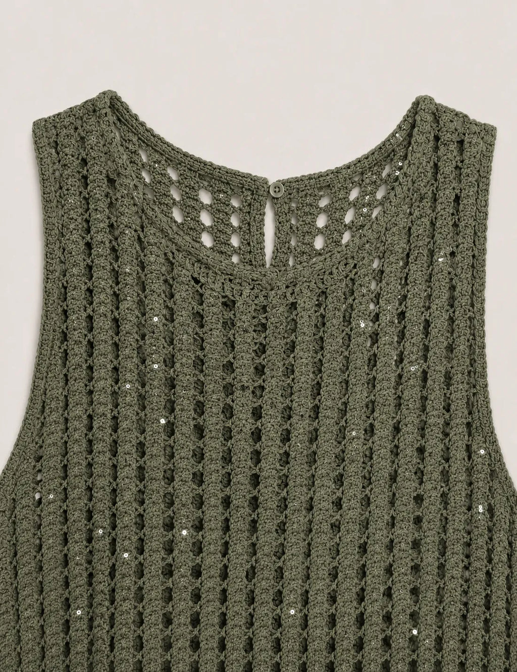 Top Crochet Kaki