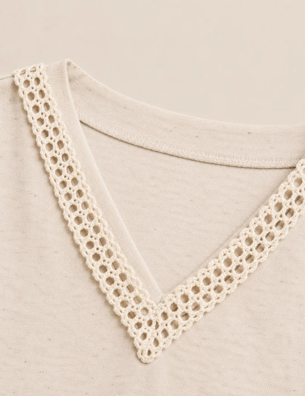 Camiseta Crochet Lino