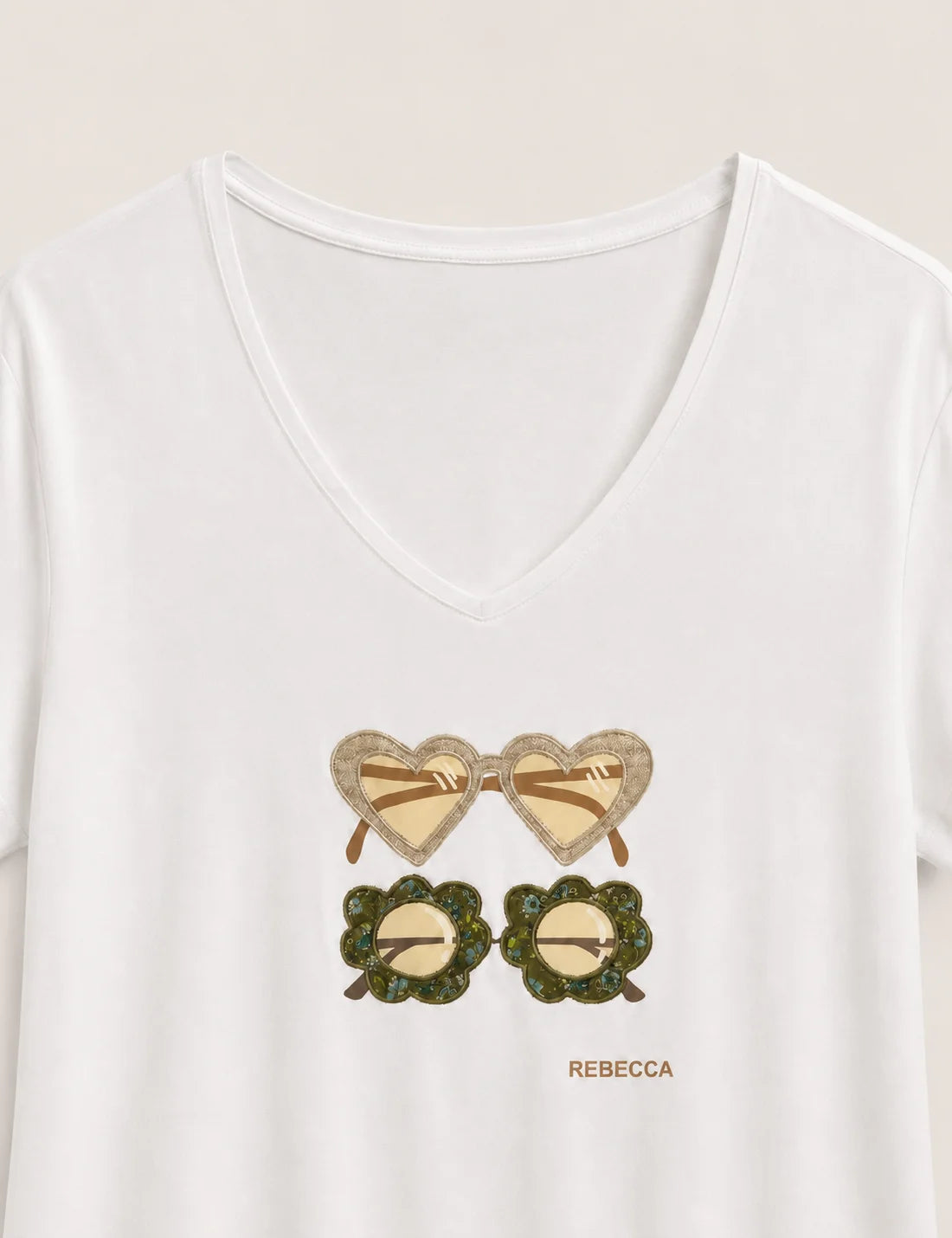 Camiseta Gafas Blanco
