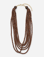 Collar Madera Abalorios