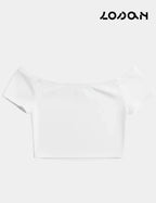 Top Cropped Blanco