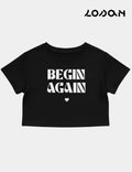 Camiseta Cropped Negra