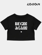 Camiseta Cropped Negra