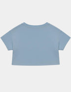 Camiseta Cropped Celeste