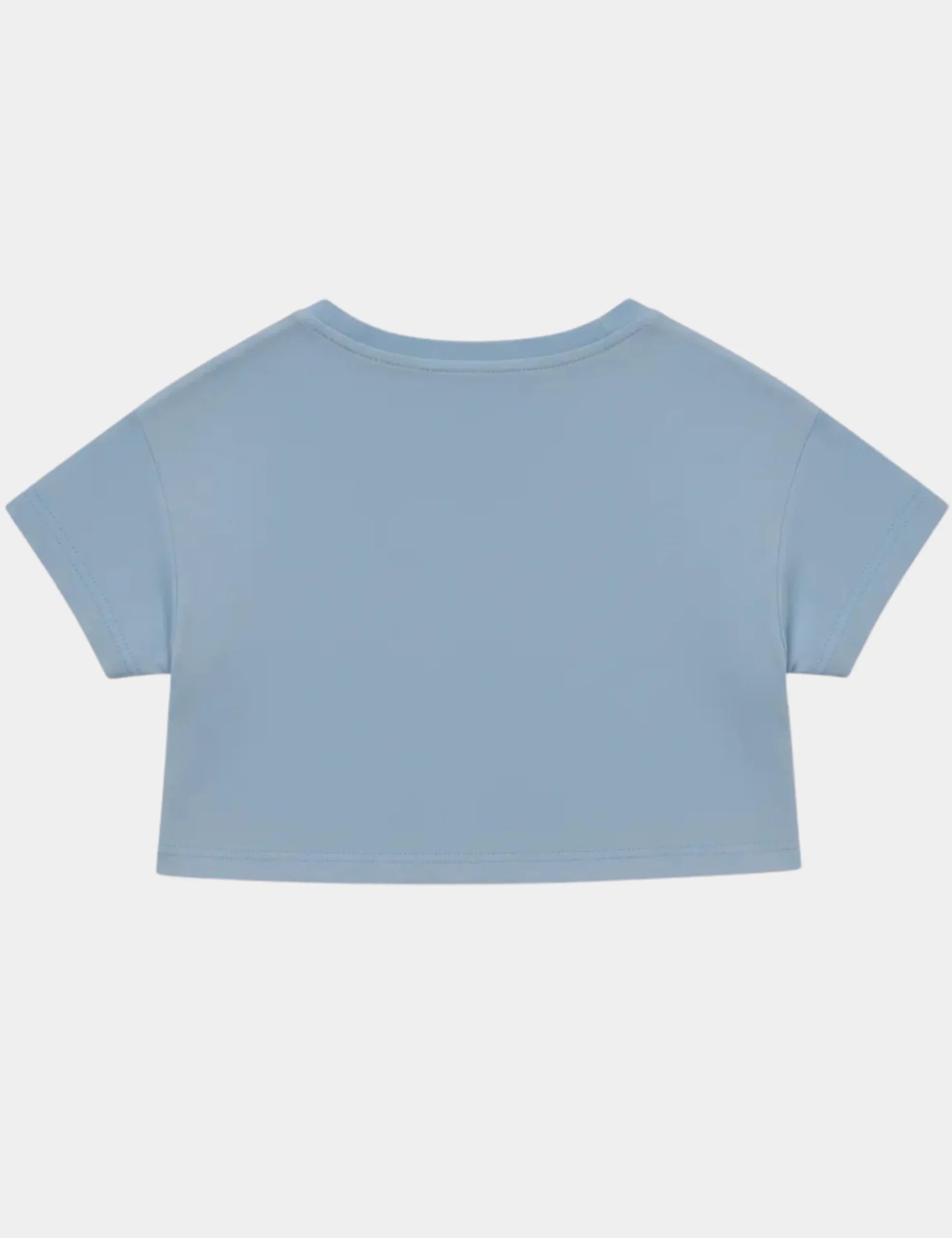 Camiseta Cropped Celeste