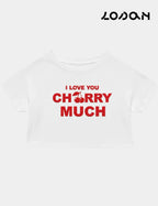 Camiseta Cropped Blanca