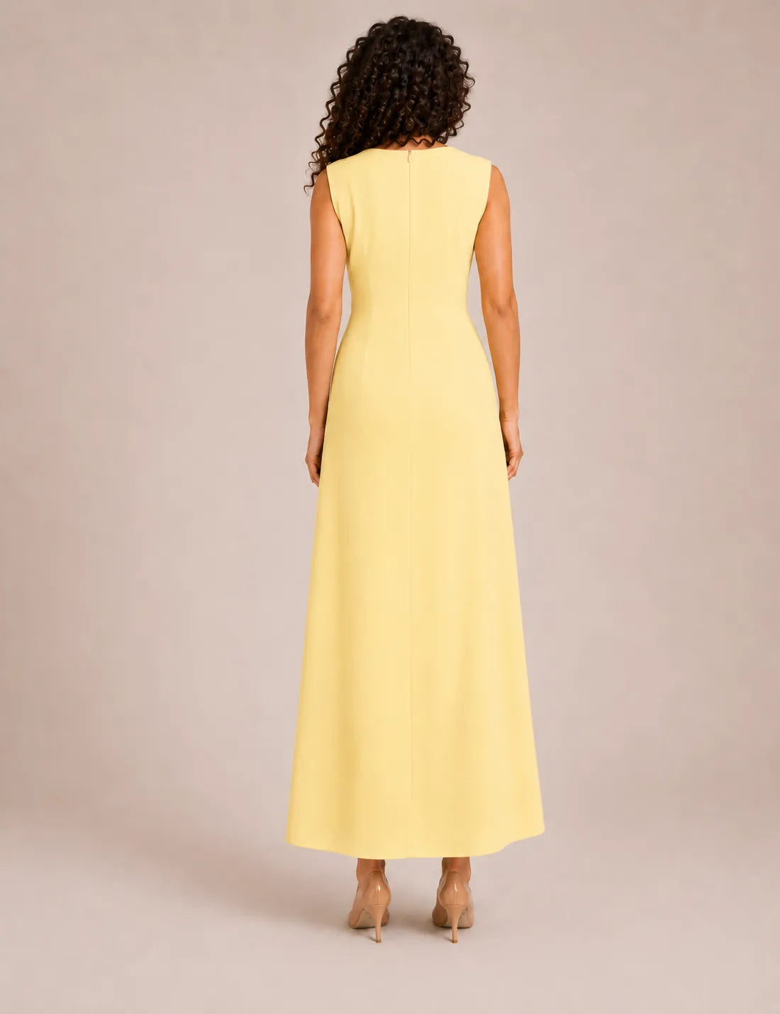 Vestido Maxi Broche Amarillo