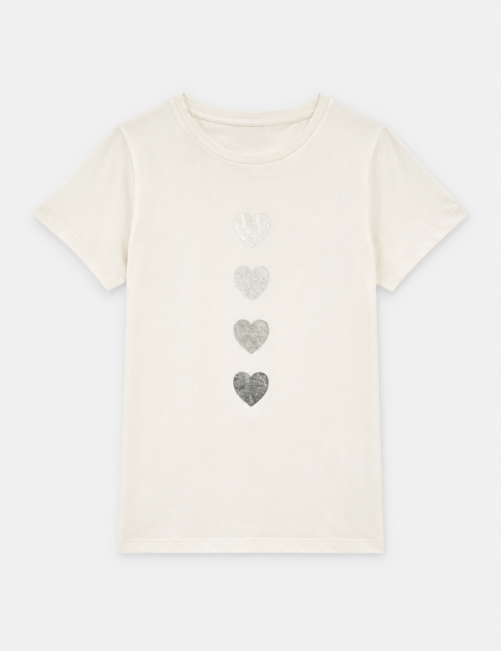 Camiseta Corazones Crudo