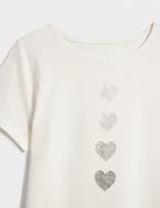 Camiseta Corazones Crudo